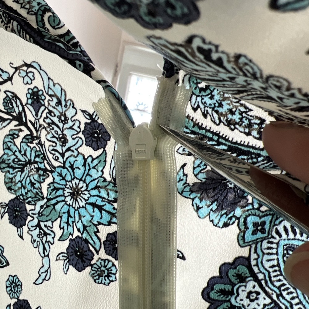 Loft Halter Maxi Dress Size 6 Paisley Coastal Beachy Summer Pleated Work Office - Picture 8 of 16